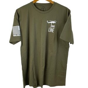 NINELINEAPPAREAL T-SHIRT SIZE XL GREEN